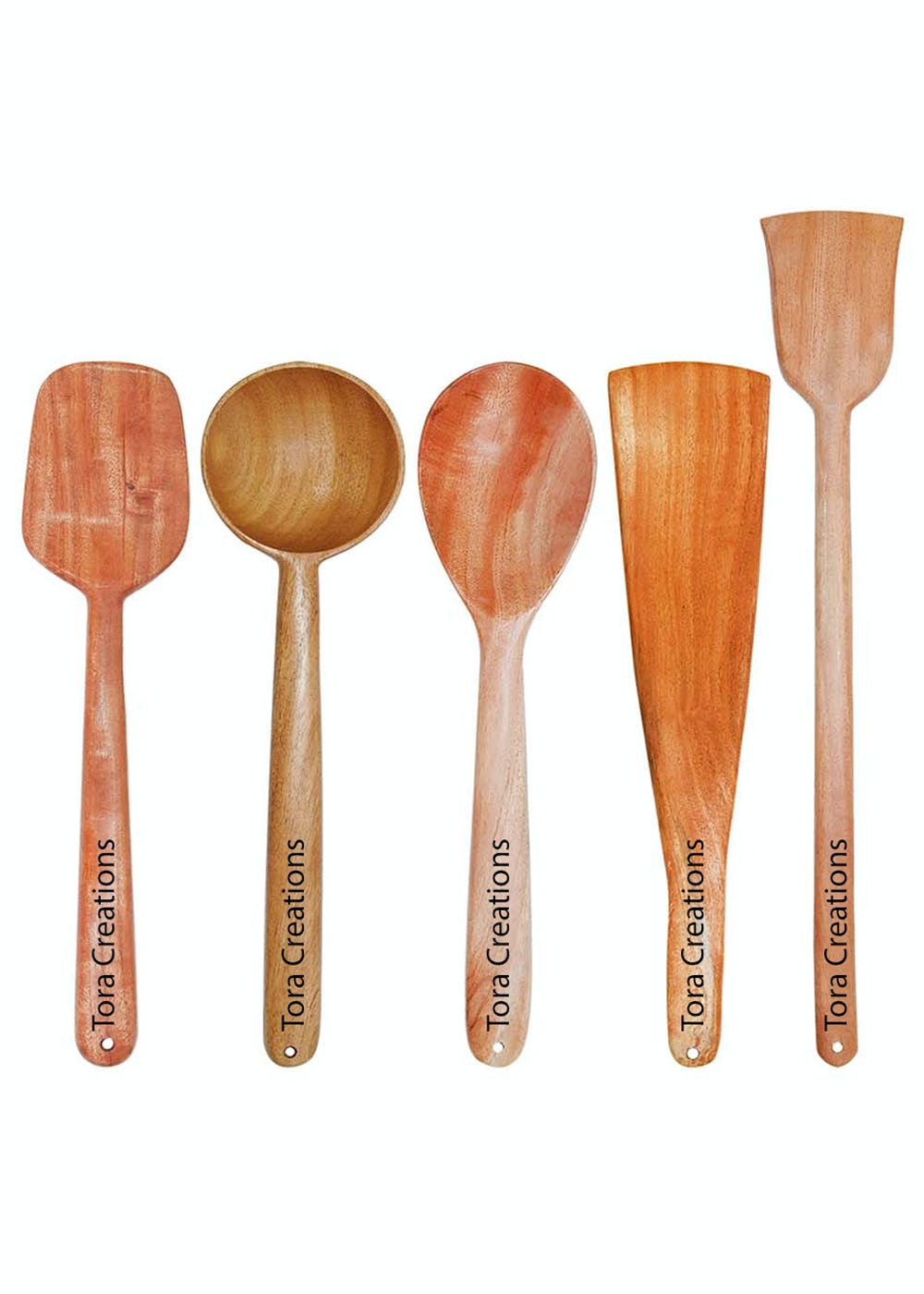 Get Neem Wood 100 Eco Friendly Spatulas Set Of 5 At 999 LBB Shop