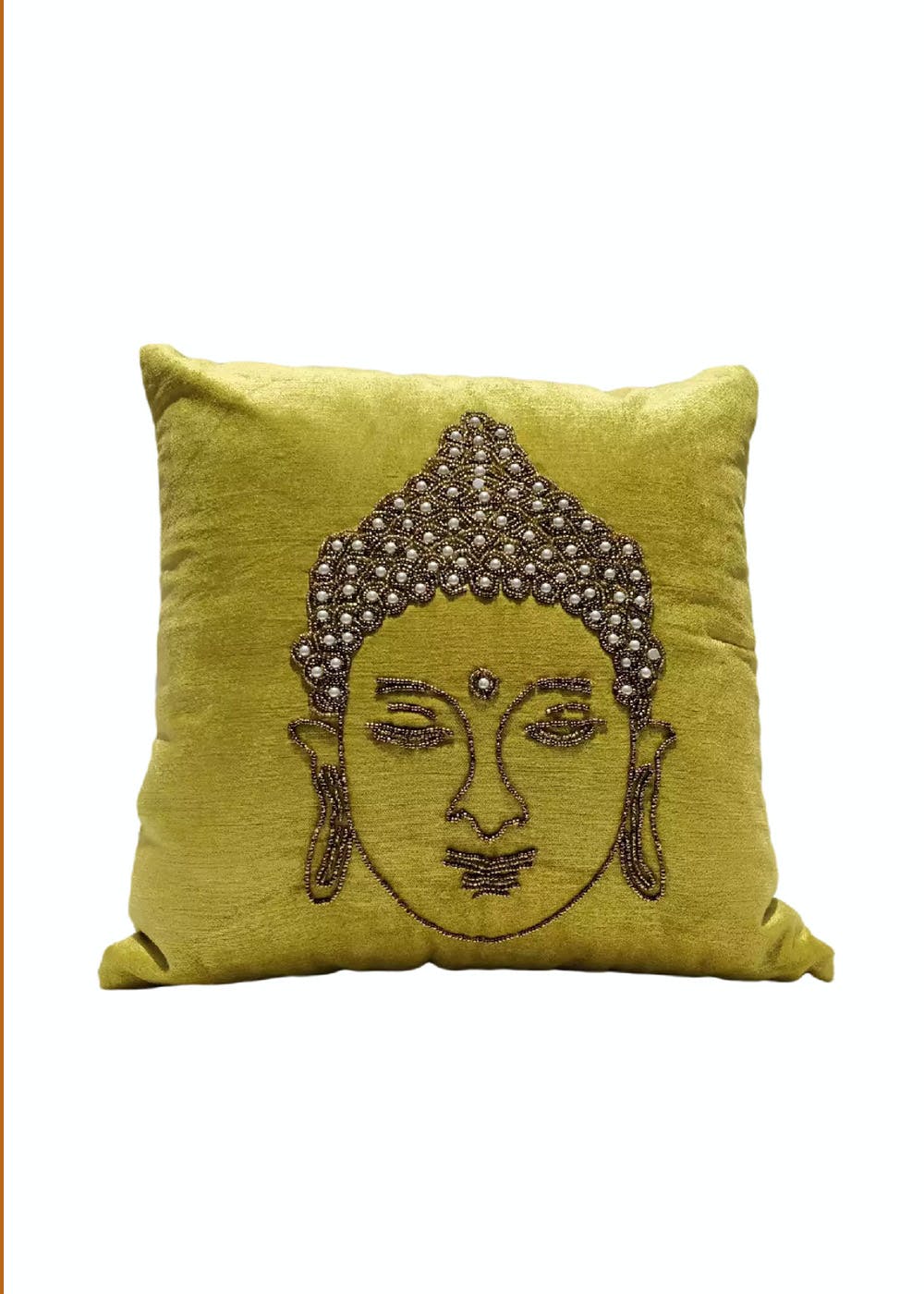 Buddha Cushion Cover (Light Green)