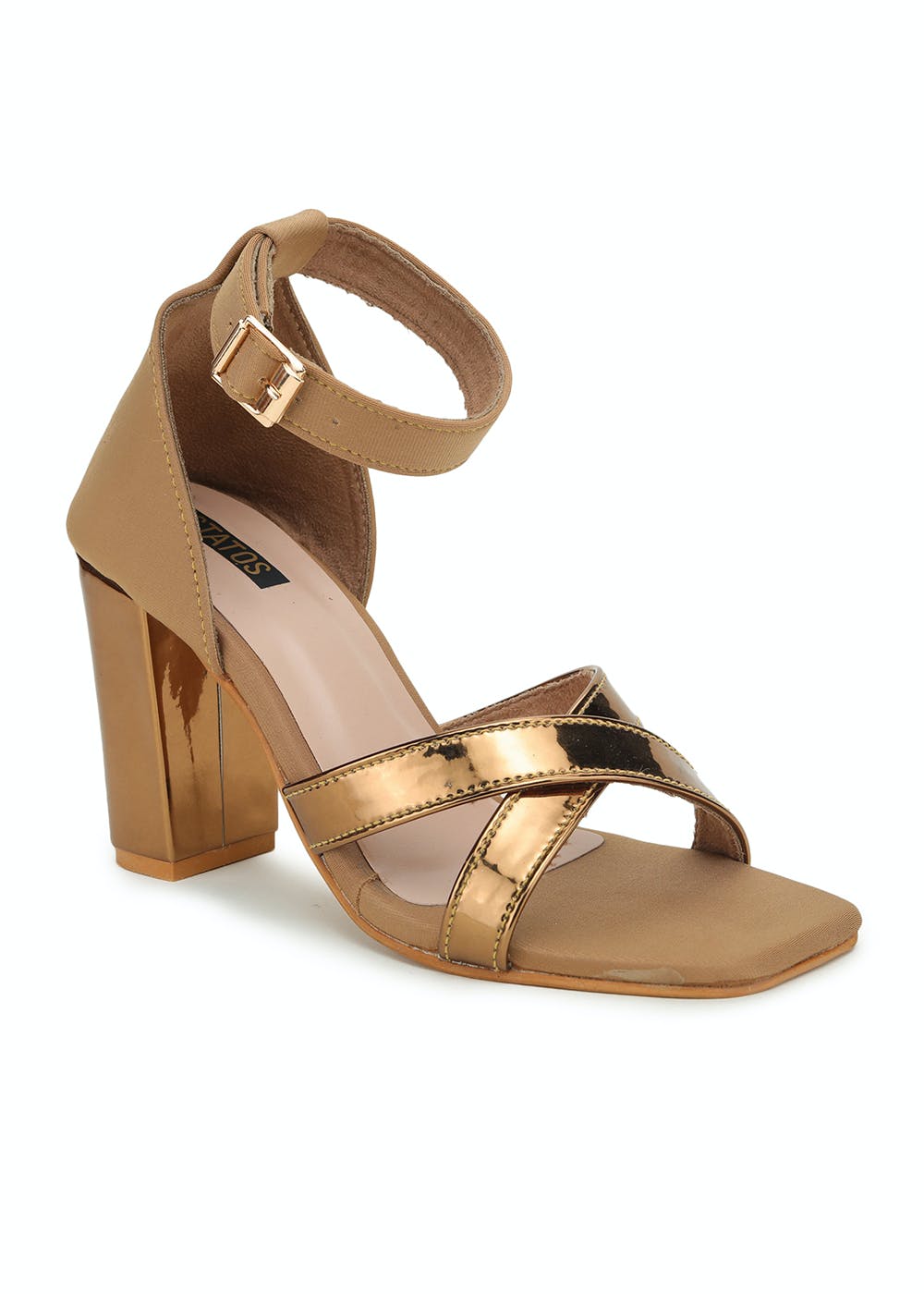 Gold open toe sandals sales