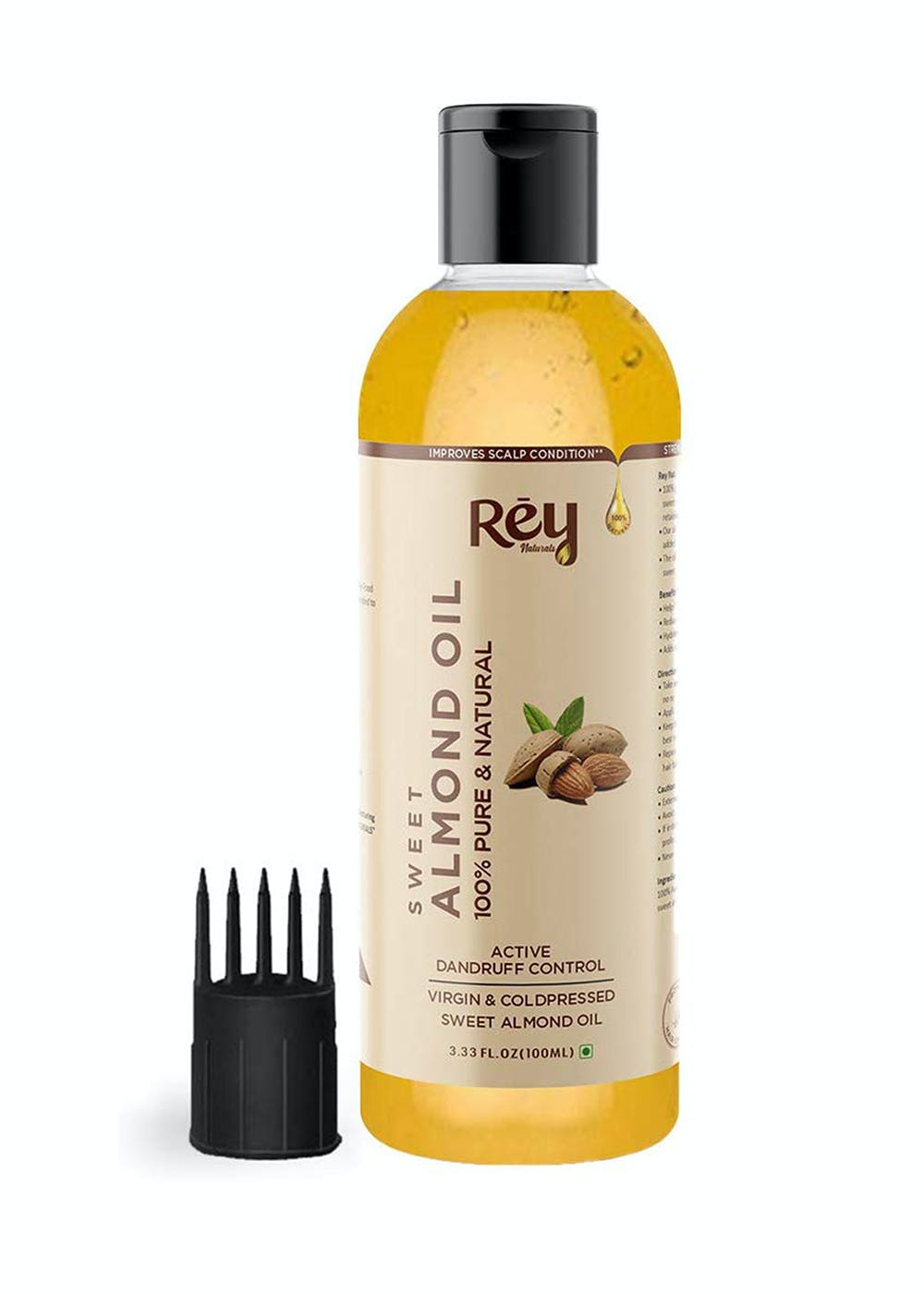 100% Pure & Natural Sweet Almond oil - Virgin & Cold pressed - for hair & skin - 100 ml Hair Oil
