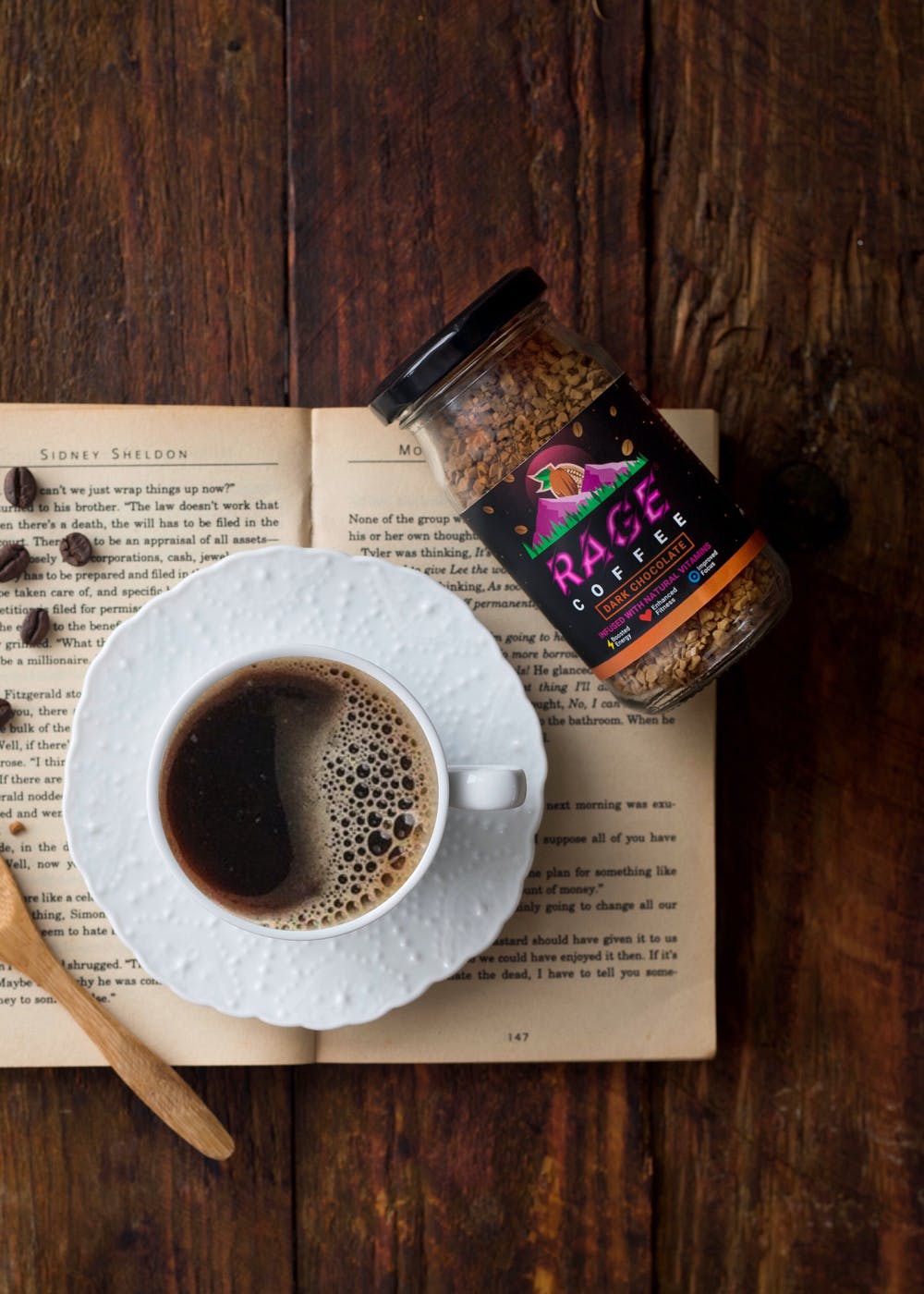 Dark Chocolate Premium Arabica Instant Coffee (50g)