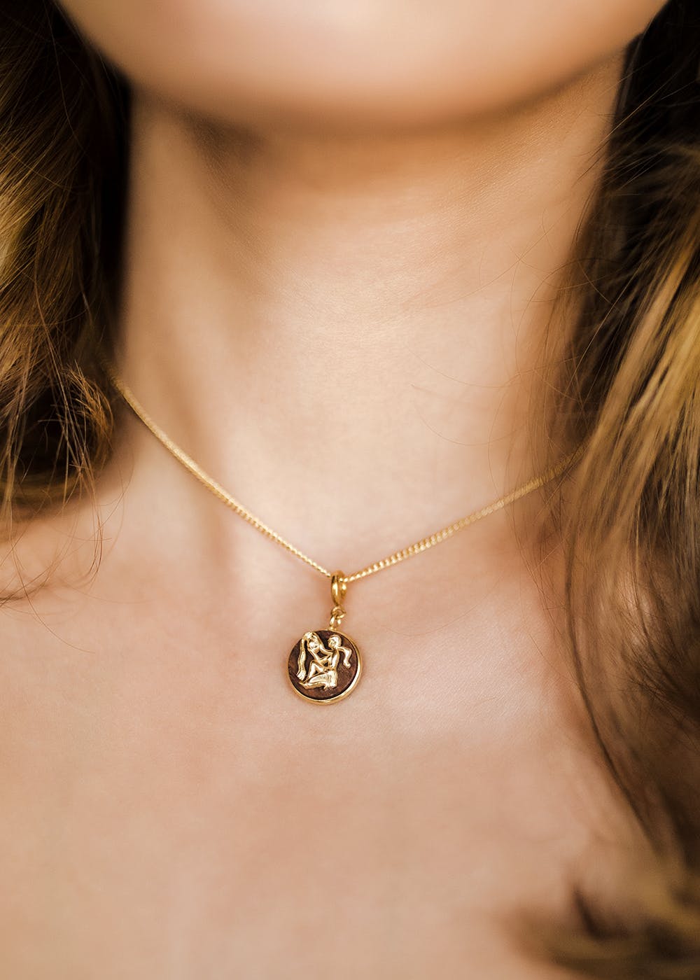 aquarius zodiac necklace