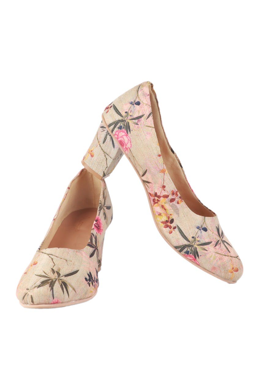 Buy Handmade Heel Sandals for Women. Unique Printed Heel by KANVAS – Kanvas