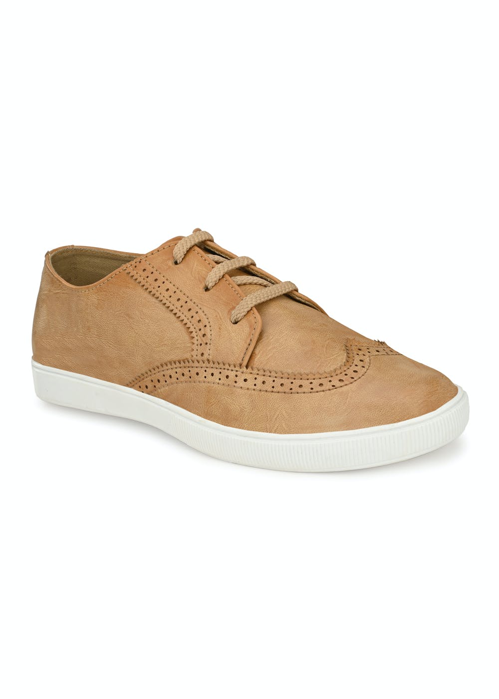 Solid Synthetic Leather Casual Shoes 