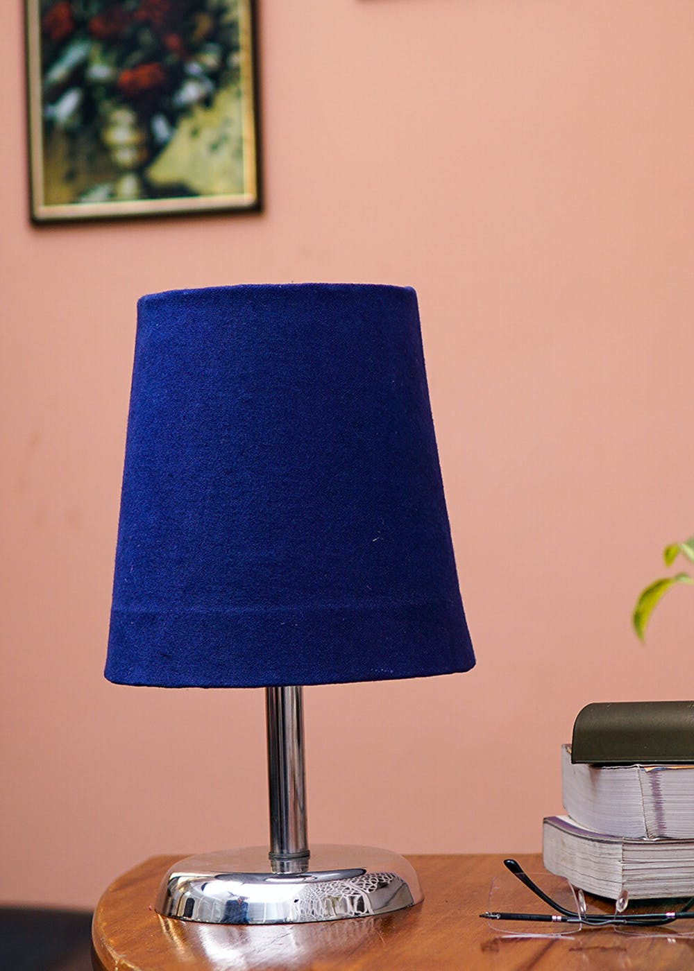 Get Levi Table Lamp with Blue Drum Shade at ₹ 2290 LBB Shop