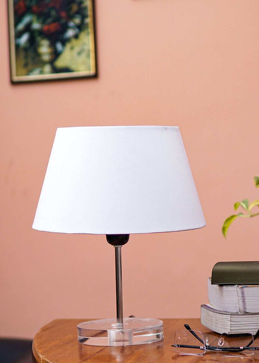 Get Celeste Table Lamp with White Conical Shade at ₹ 2390 LBB Shop