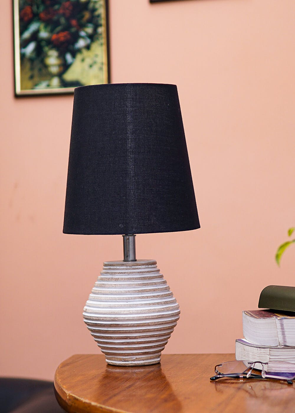 Get Atury Table Lamp with Black Drum Shade at ₹ 3290 LBB Shop