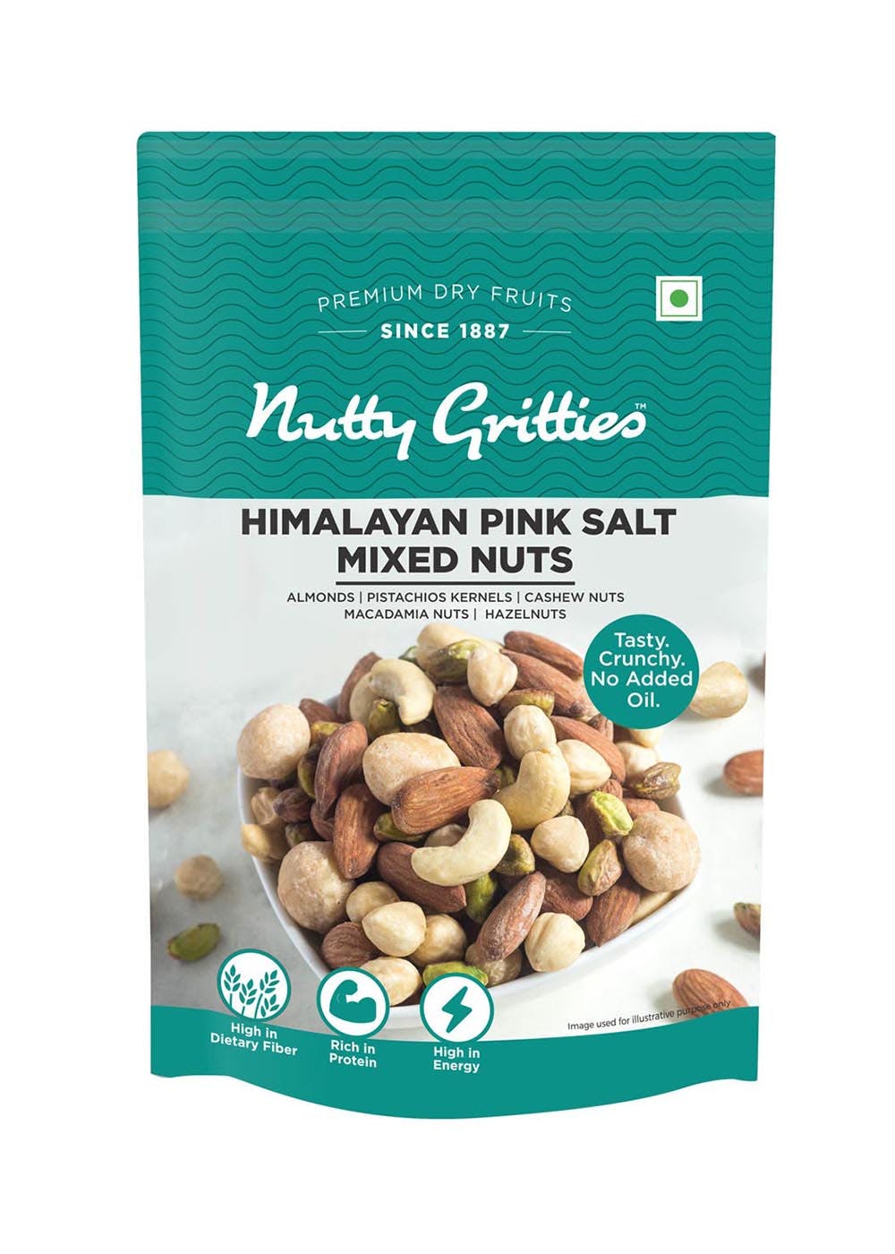 Get Salted Mixed Nuts Roasted In Himalayan Pink Salt (Almonds