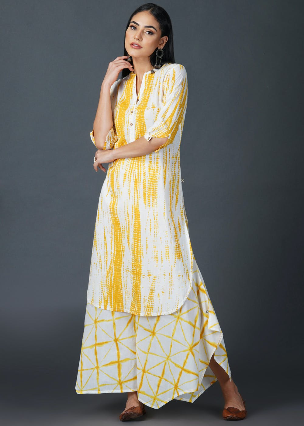 Pink - Tie & Dye Cotton Straight Shibori Kurta 03