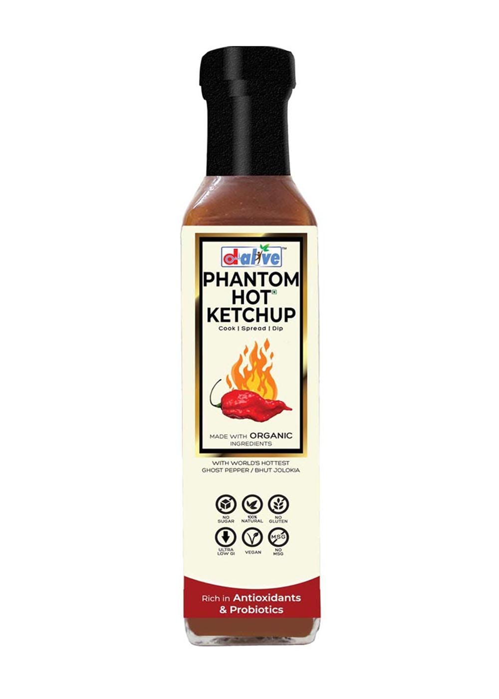 Phantom Hot (Tomato) Ketchup (280ml)