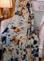 Orange,Dress,Textile,Sleeve,Bag,Waist,Day dress,Street fashion,Linens,Pattern