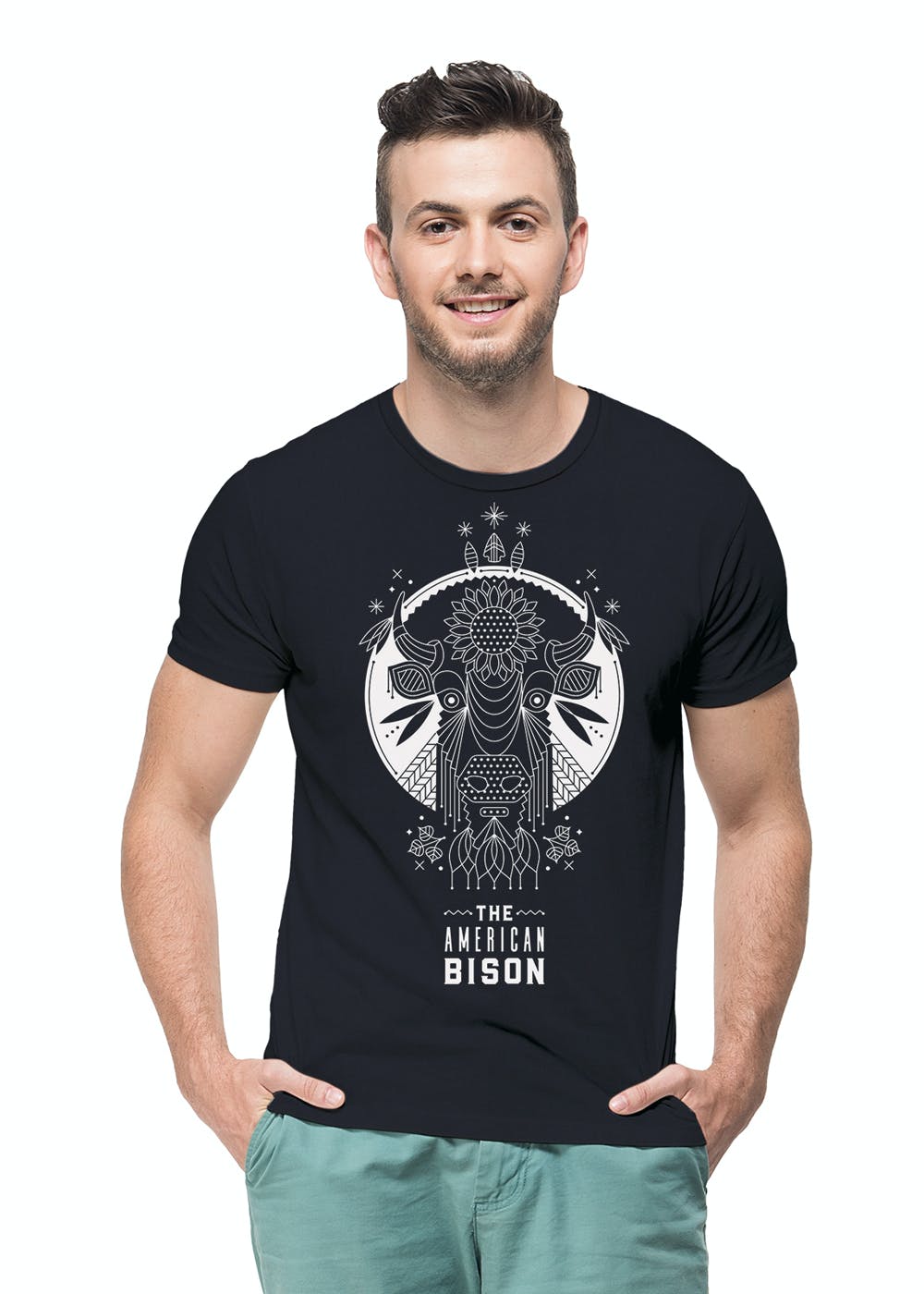 Get The American Bison Graphic T-shirt at ₹ 899 | LBB Shop