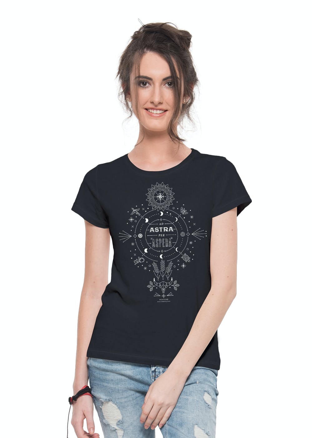 Get Contrast Astral Graphic Black T-Shirt at ₹ 899 | LBB Shop