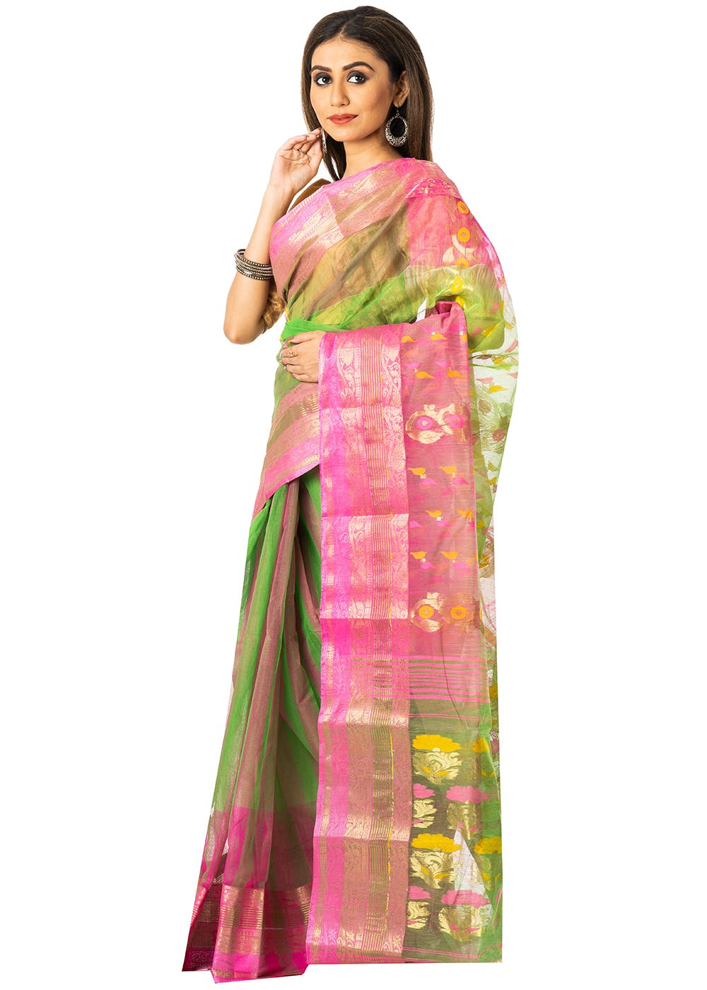 Women's Handwoven Cotton Tant Saree - Arhi | Saree, Fashion, Blouse piece