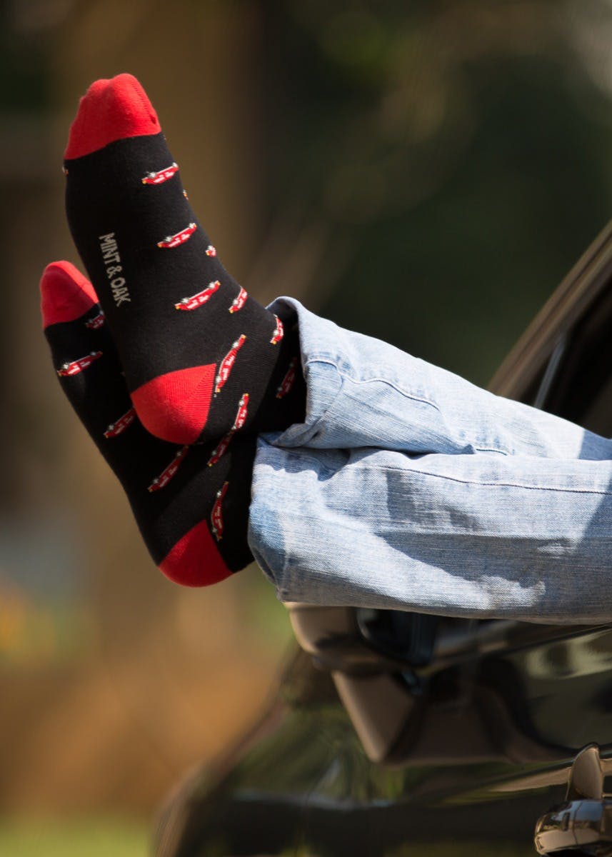 Get Red Car Crew Socks at ₹ 399 | LBB Shop