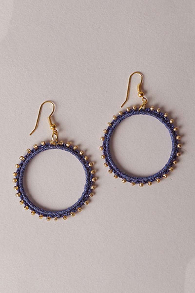 Get Glass Bead Embellished Drop Earrings at ₹ 380 LBB Shop