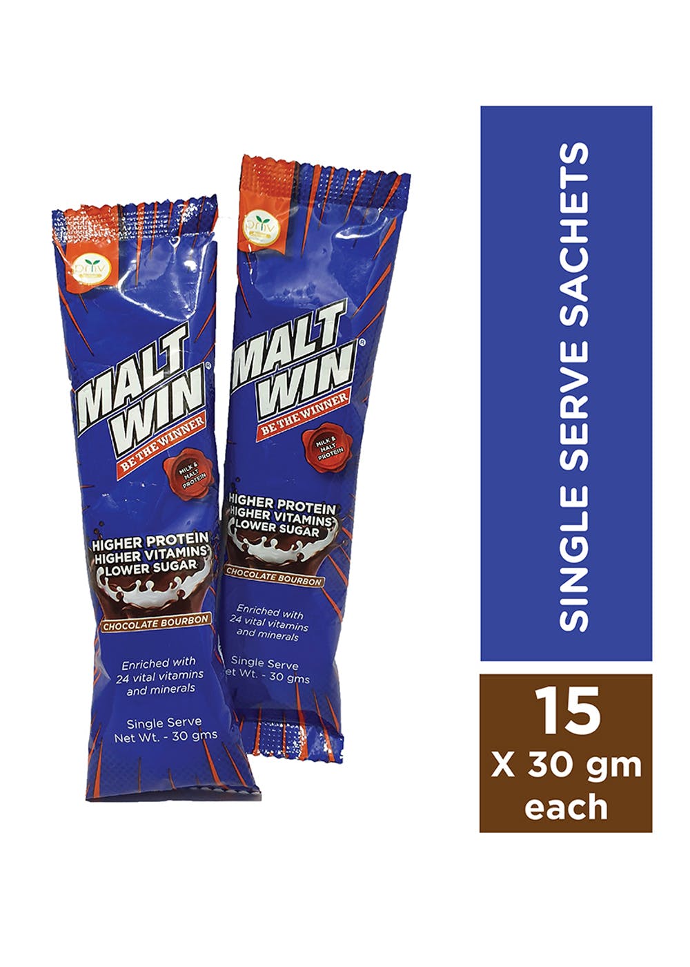 Chocolate Bourbon Single Serve Pack - Pack of 15 (30g Each)