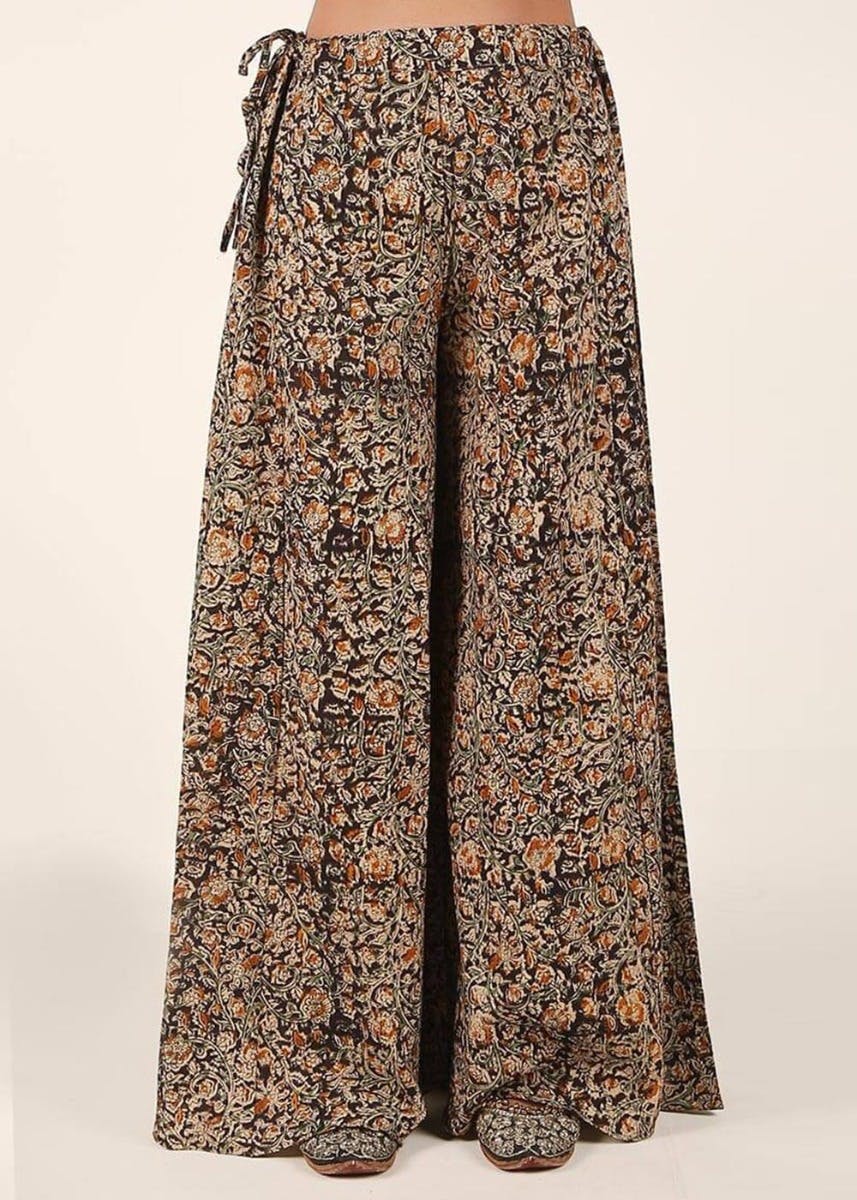 Buy Fabindia beige Floral Printed High Waist Pants for Women in Doha, other  cities