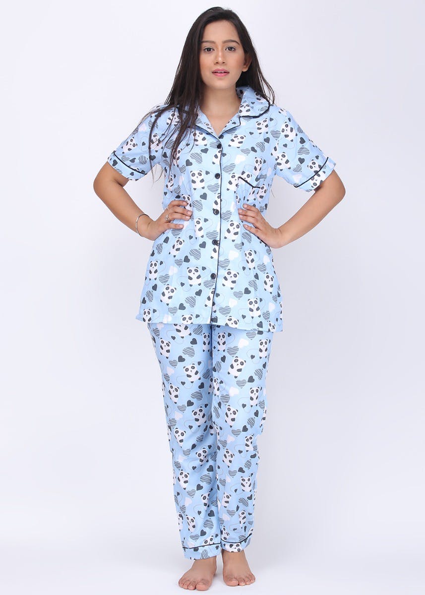 blue night suit