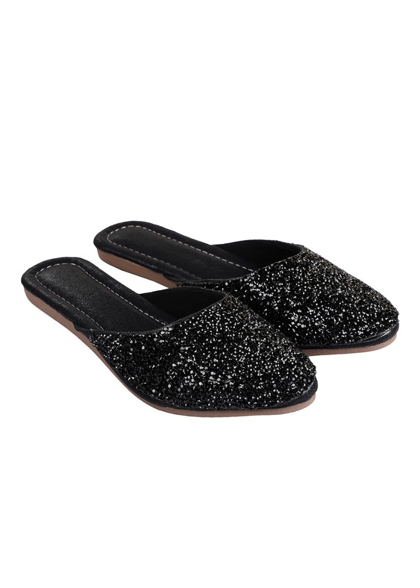 embellished mules