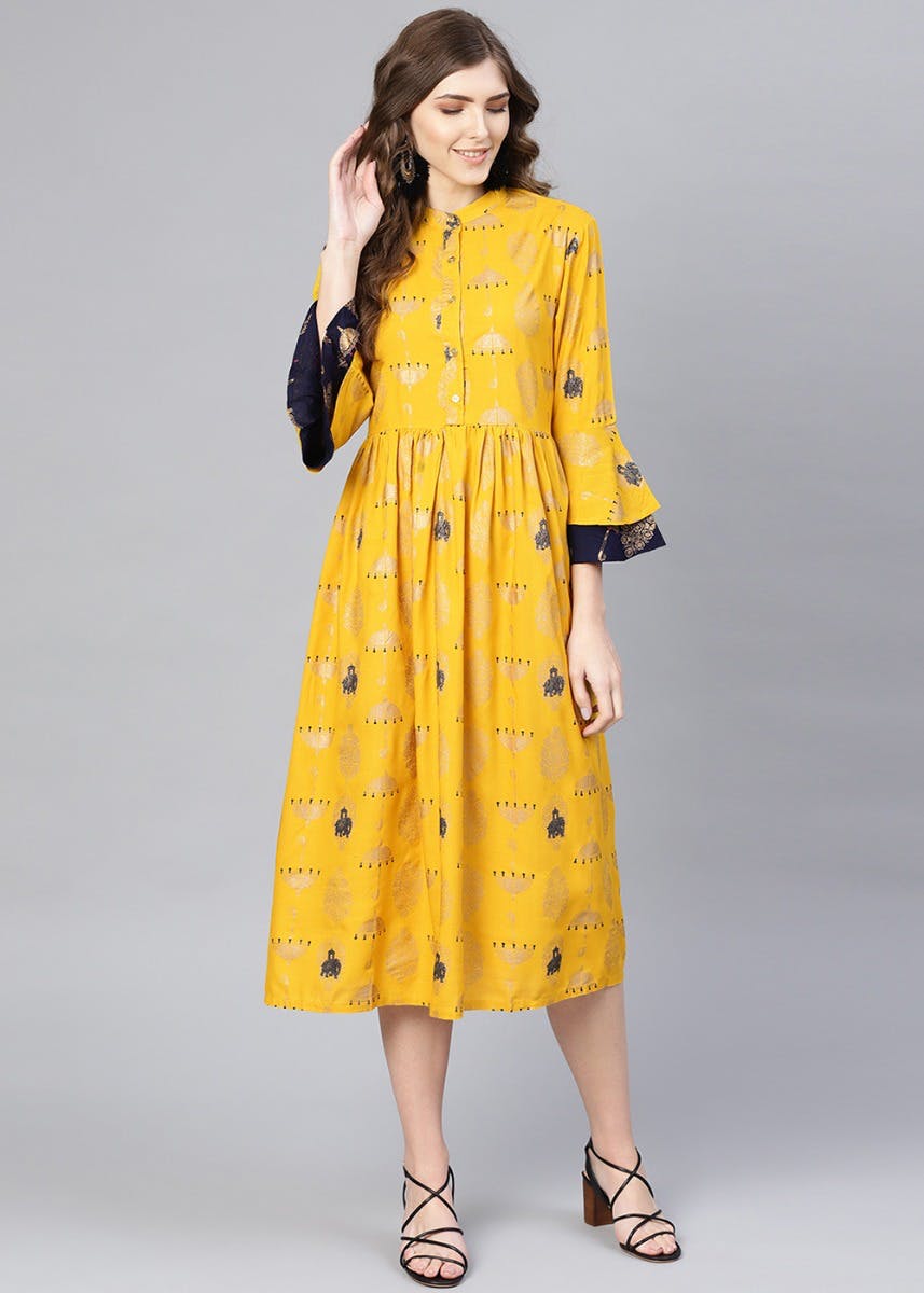 Layered Sleeve Dress 