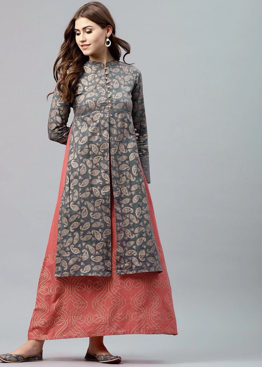 double layered maxi dress