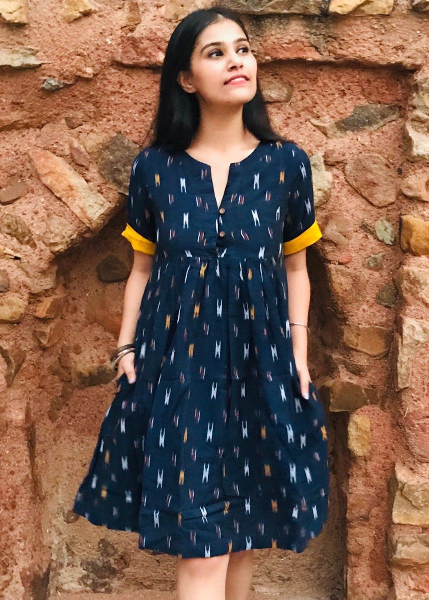 ikat one piece dress