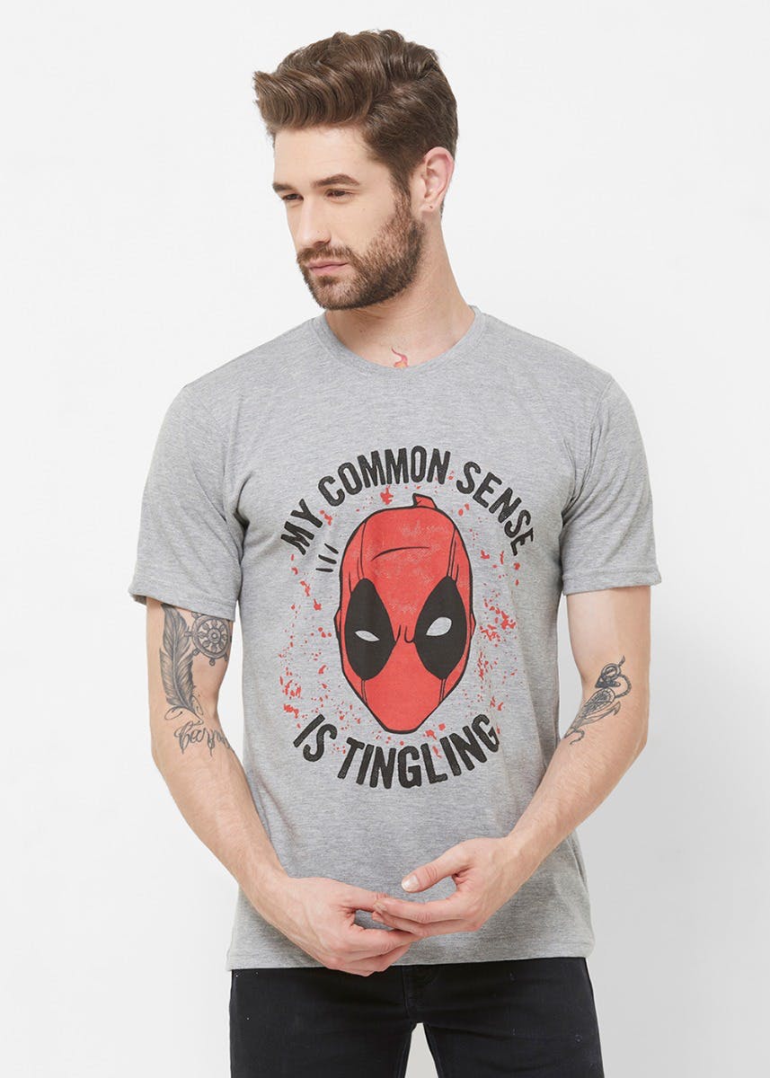 Get Marvel Deadpool Common Sense T-Shirt at ₹ 499 | LBB Shop