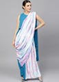 Clothing,Dress,Fashion model,Aqua,Blue,Turquoise,Pink,Formal wear,Day dress,Azure