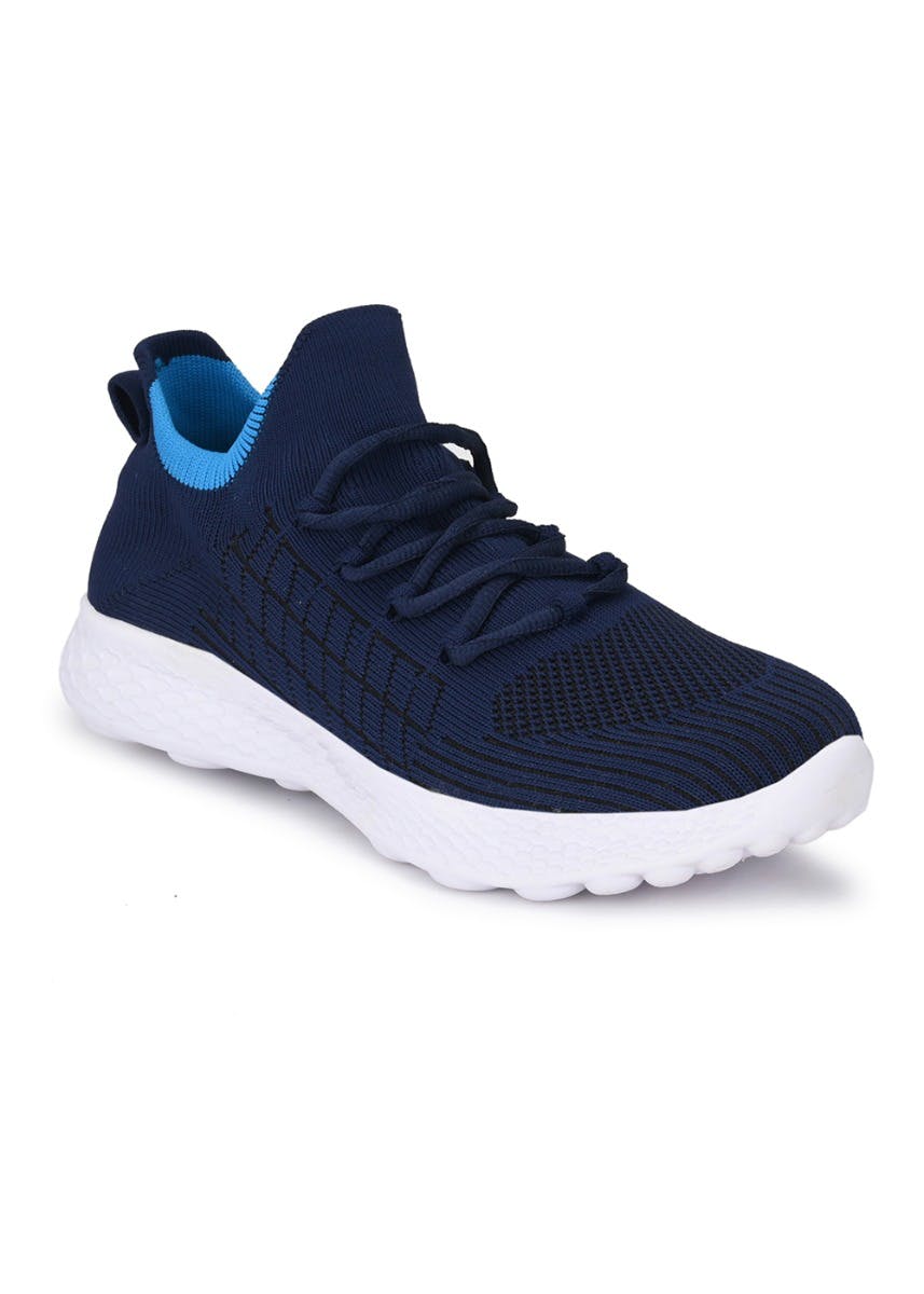 Get Solid Woven Textured High Ankle Running Shoes at ₹ 919 | LBB Shop