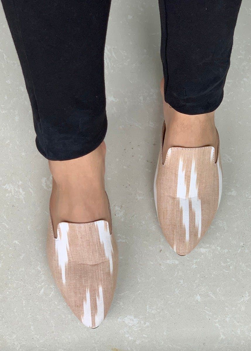 Solid Ikat Mules