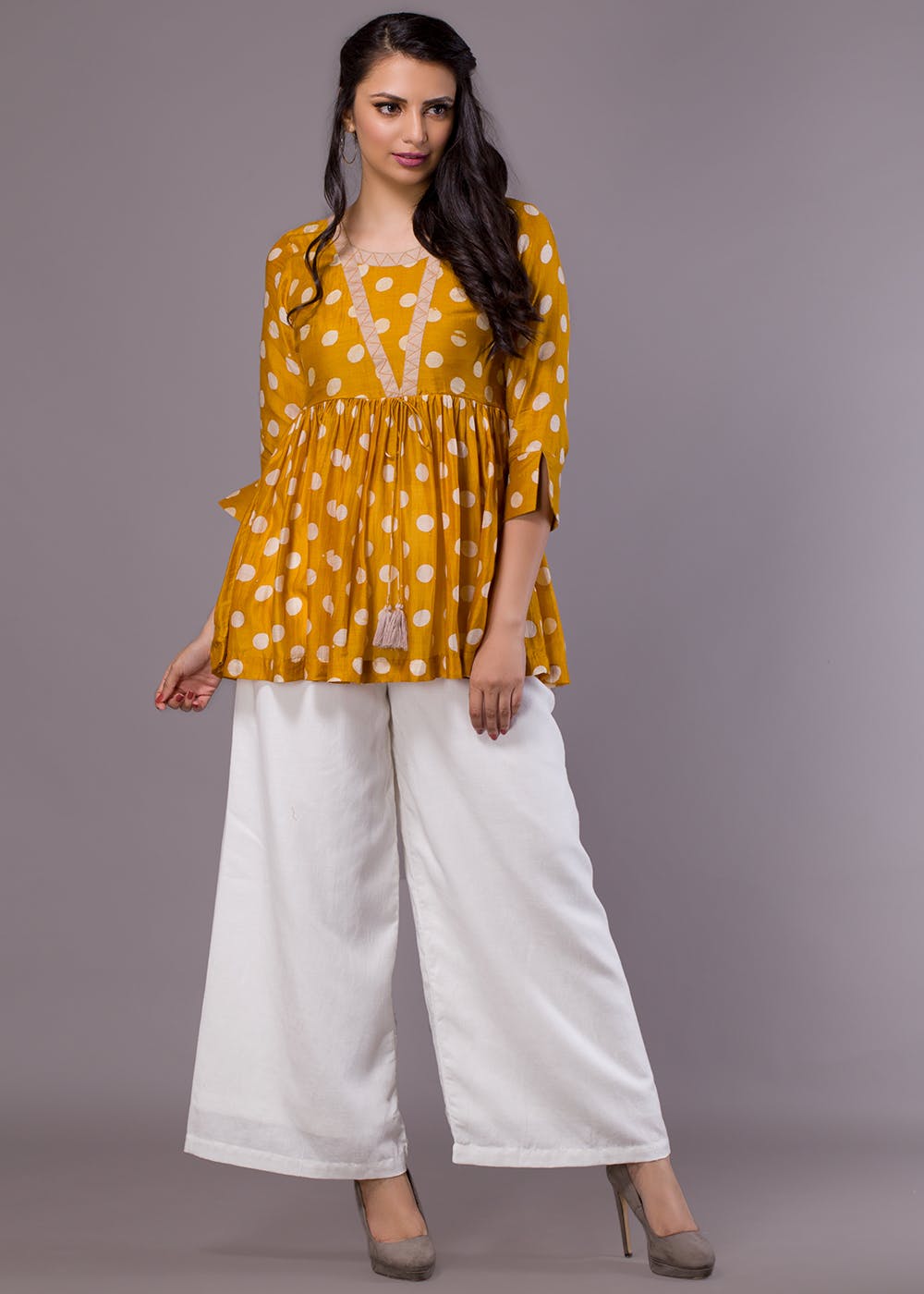 Crop Top, Palazzo Pants, Embroidered Jacket or Co-Ord Set – Sanskrit Fashion