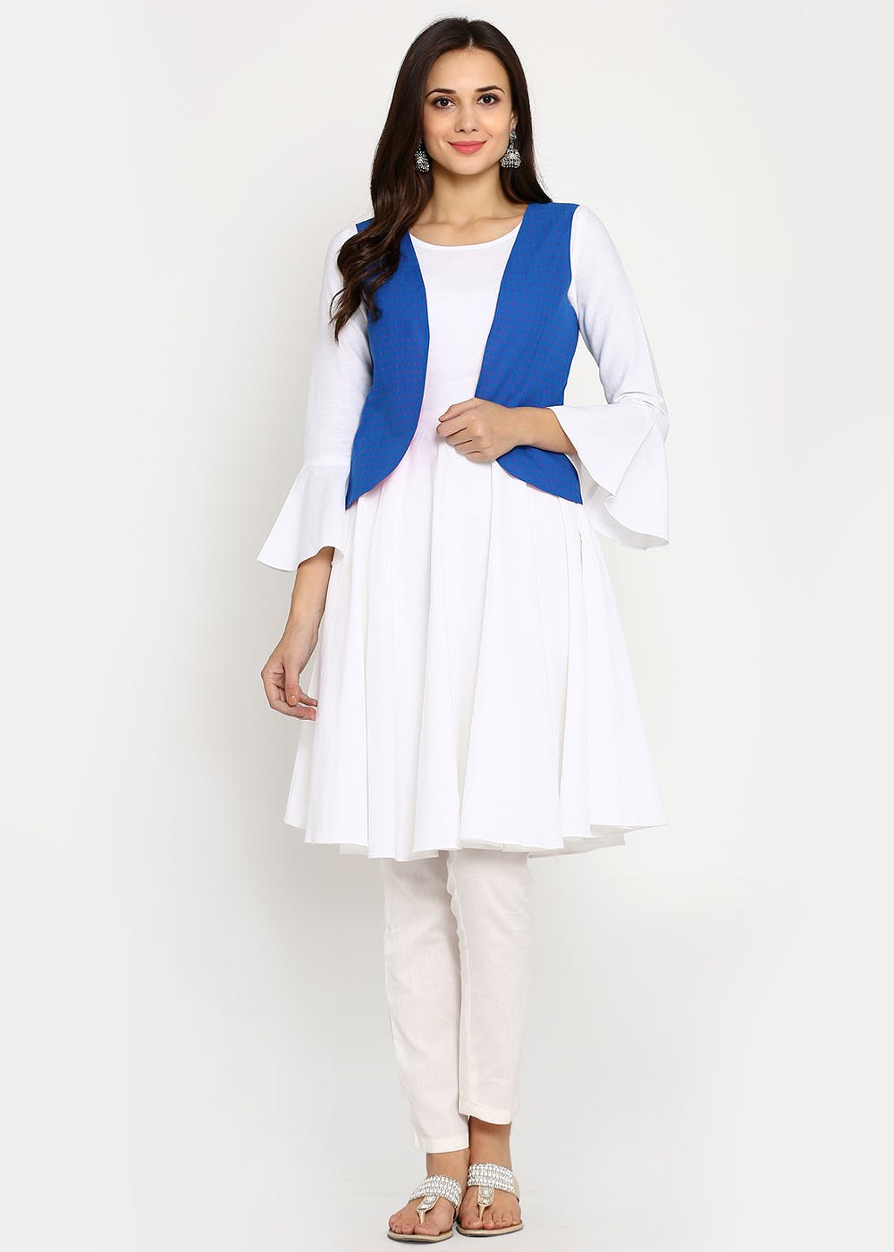 short anarkali kurti