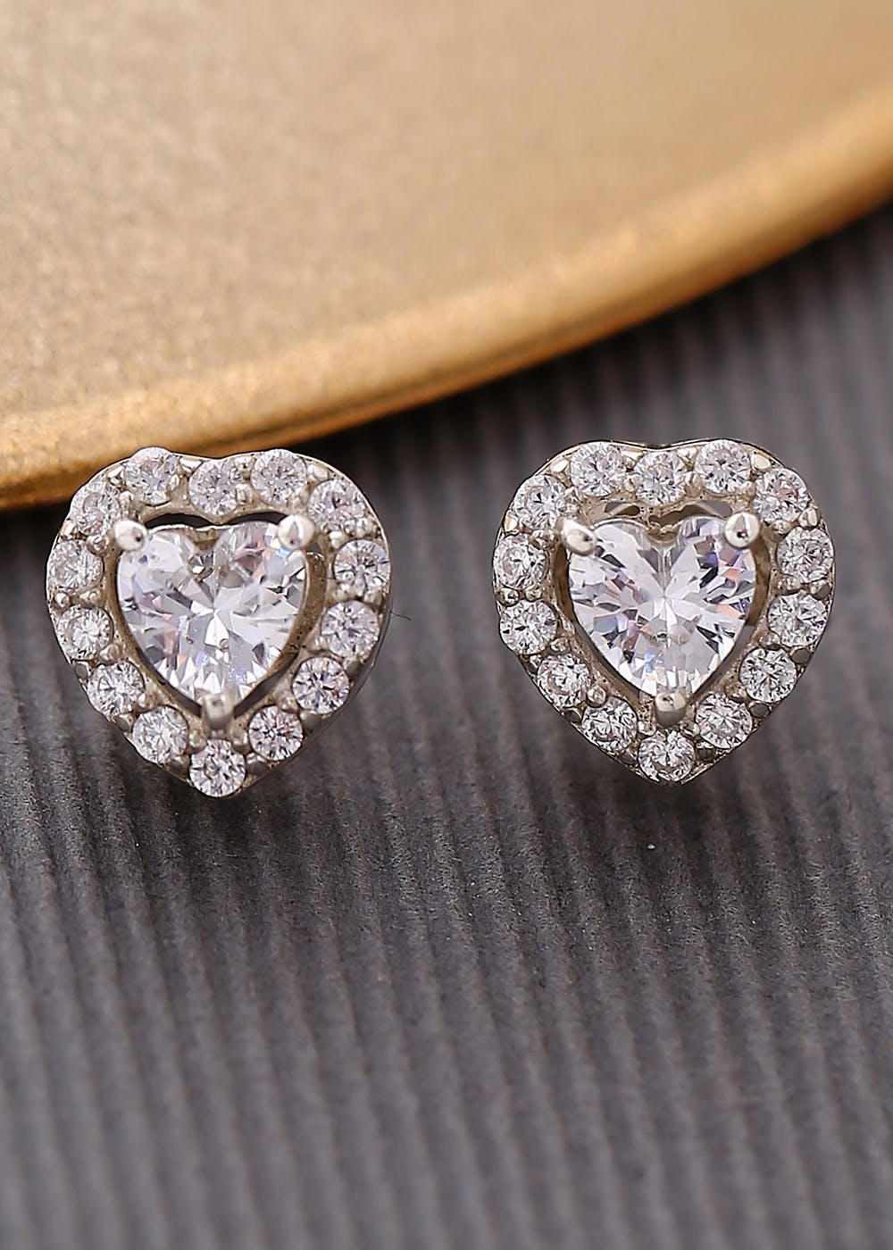 Get Sterling Silver Heart Studs at ₹ 995 | LBB Shop