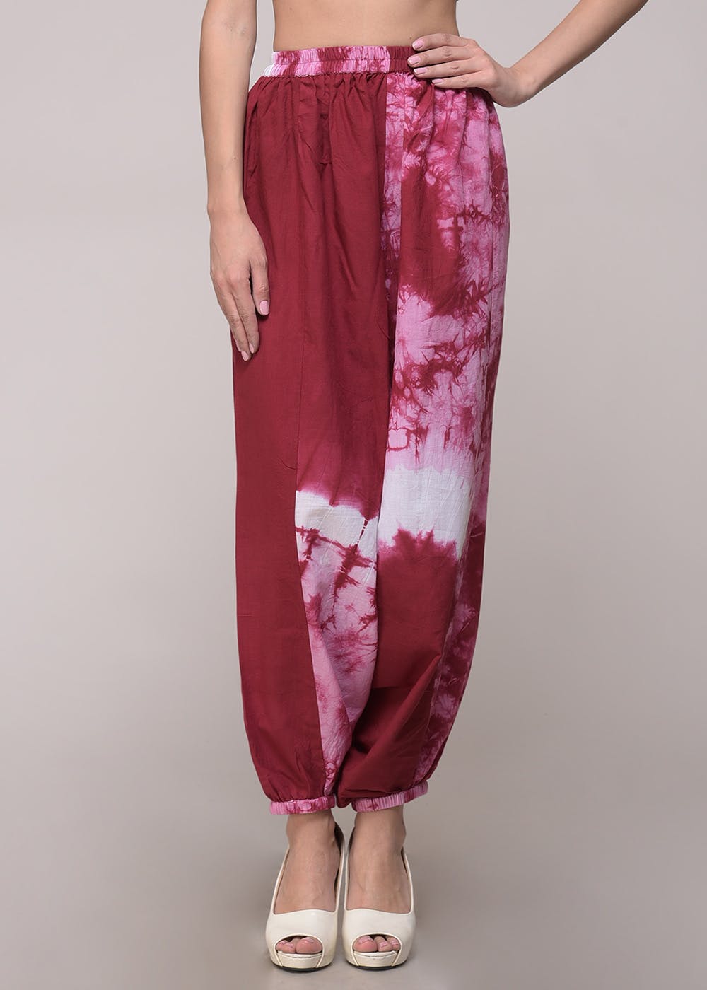 Pink Printed Poly Crepe Mandala Afghani Trouser Party Wear Harem Trouser at  best price in Jaipur