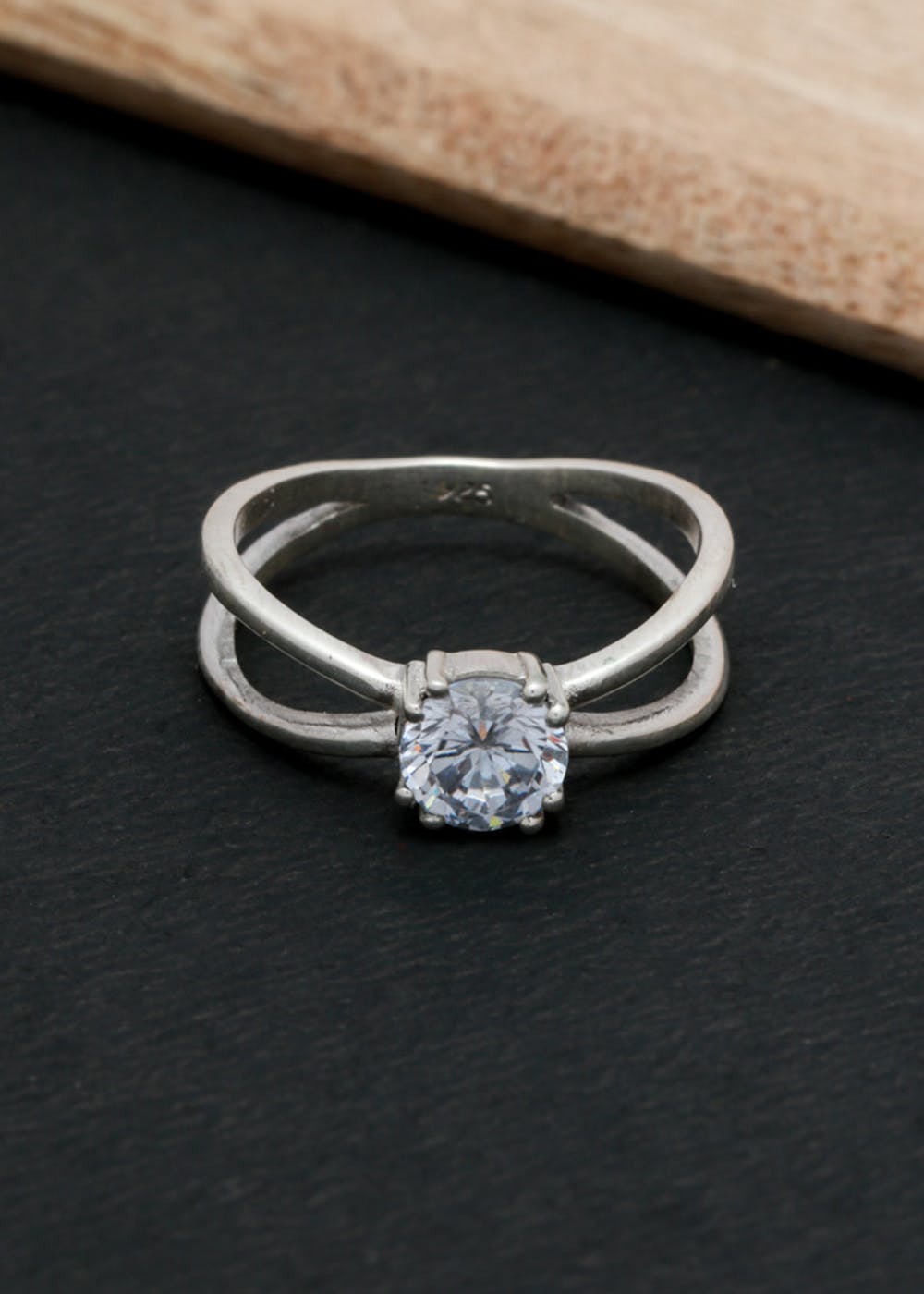 Classic Crystal Solitaire Ring