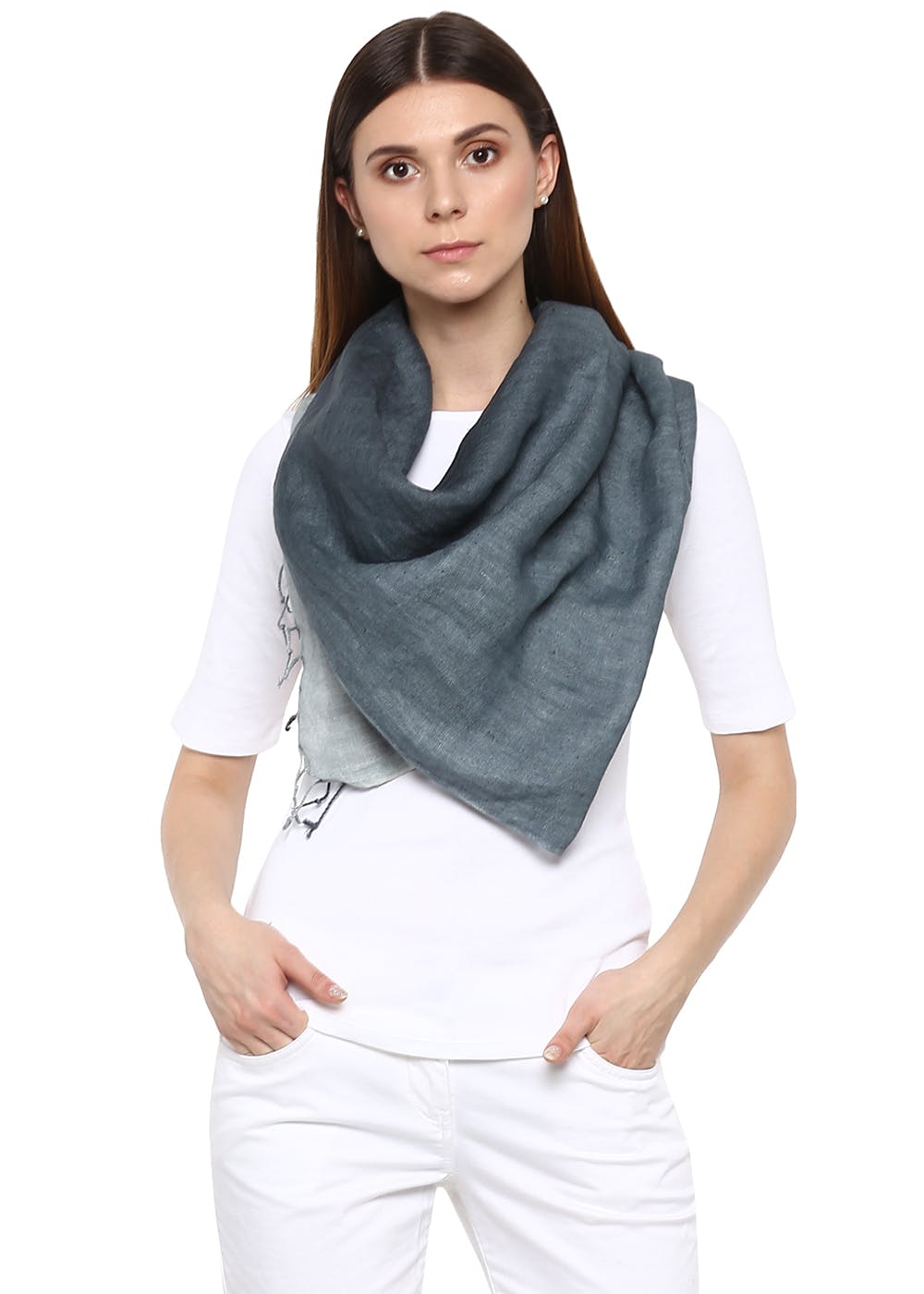 Ombre Effect Grey Stole