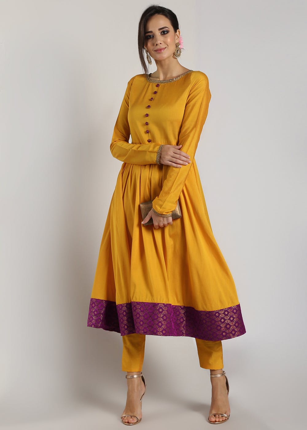 full sleeve anarkali