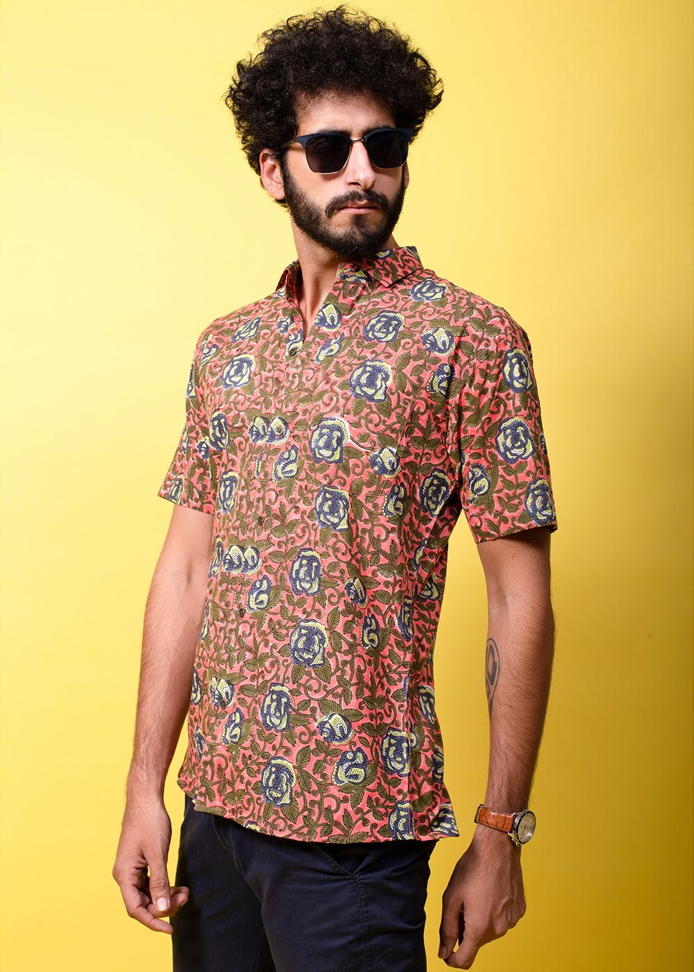 Floral Bloom Red Shirt