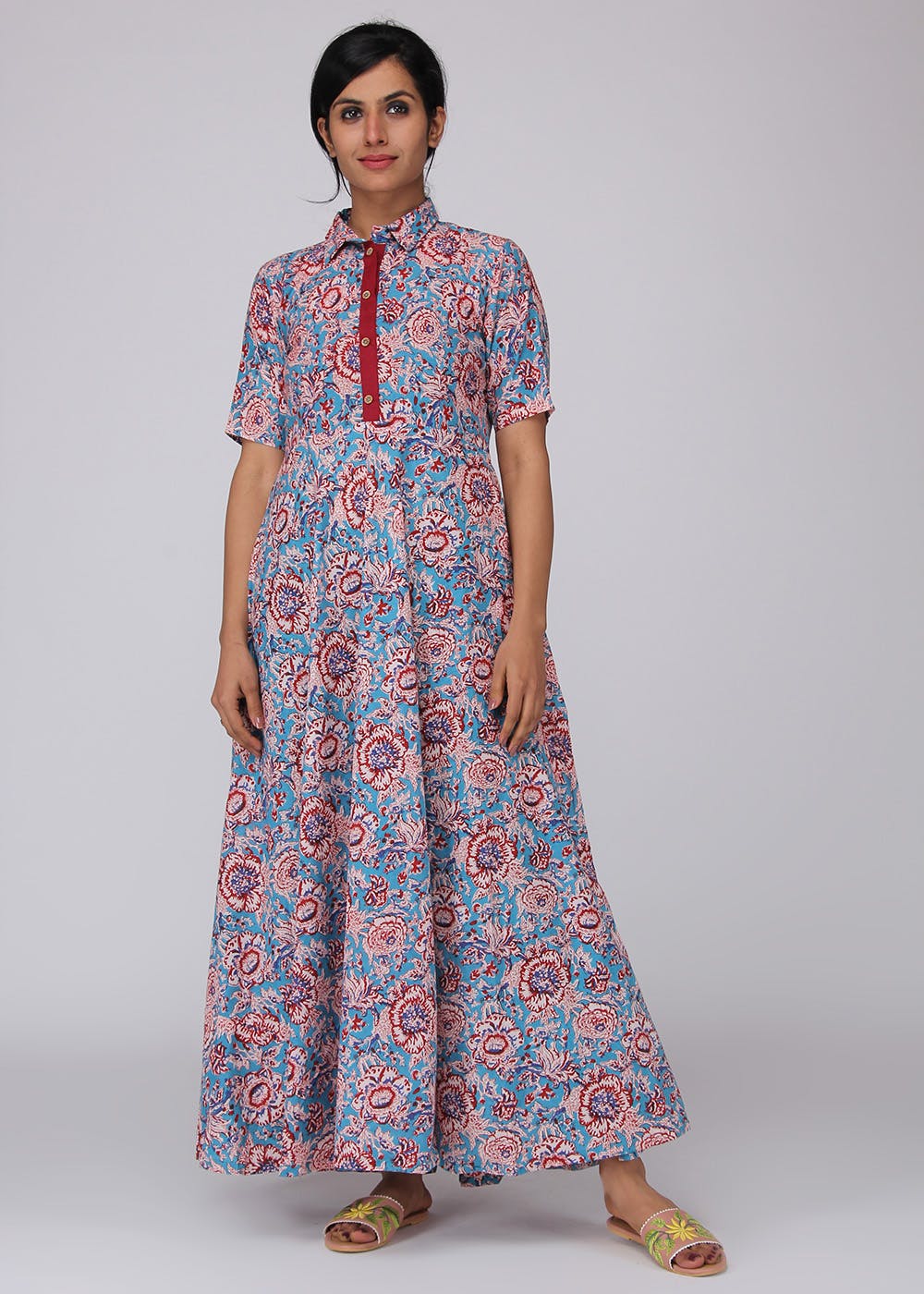 kalamkari maxi dress