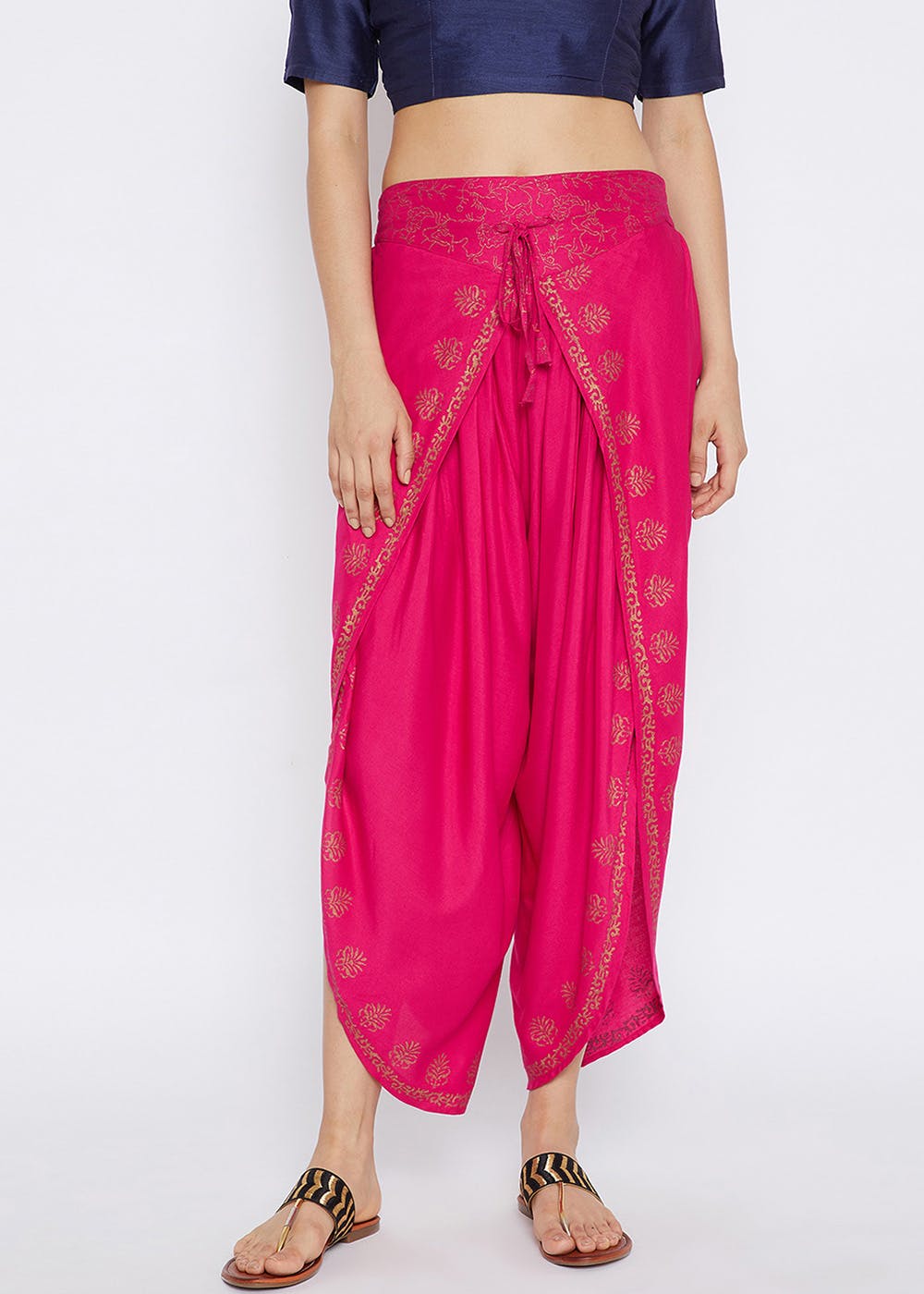 Multicolor Casual Wear Dhoti Pants Age Adult Size 40 Inch Length