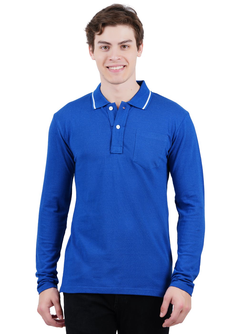 collar t shirt with full sleeves