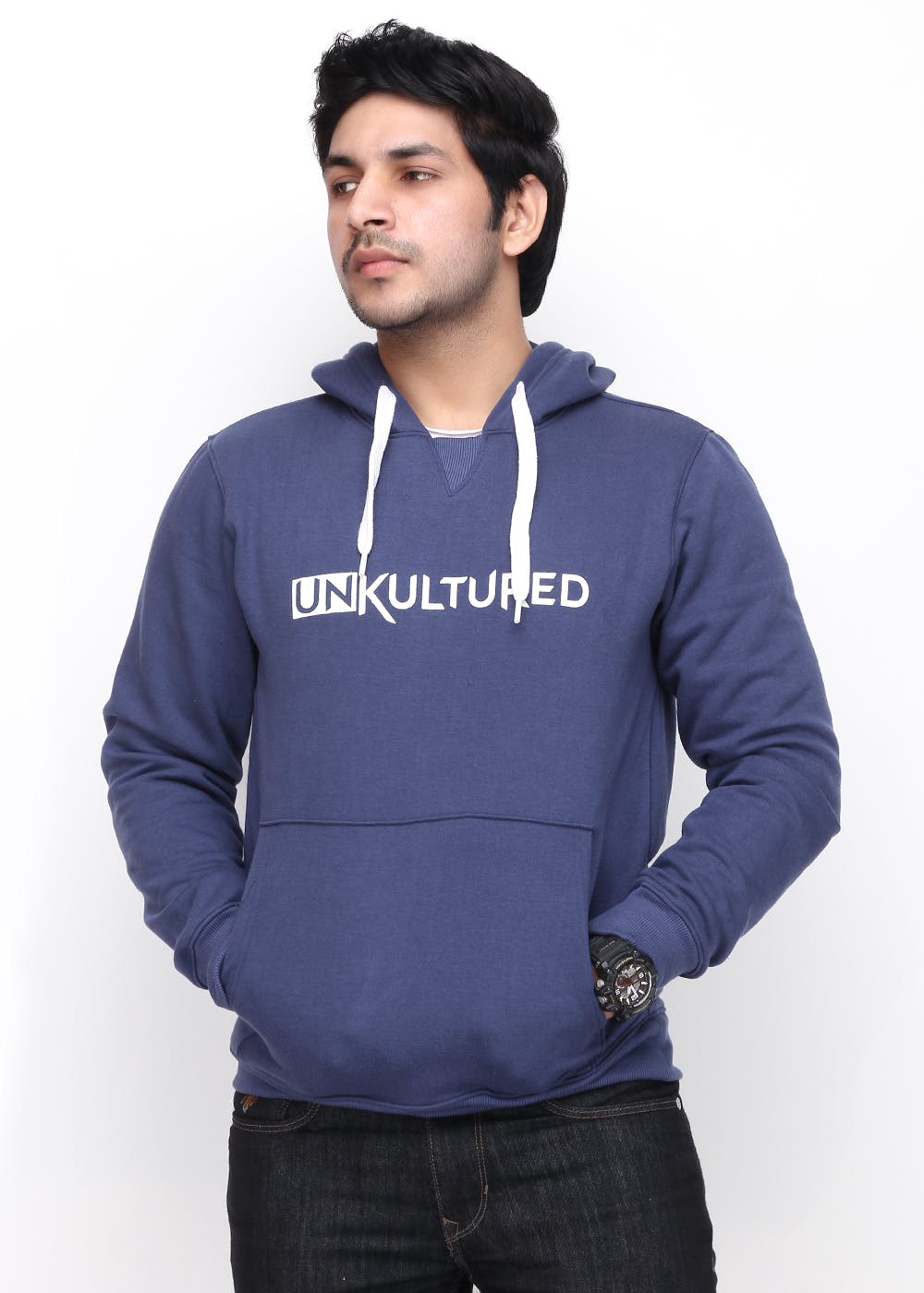 Solid Cotton Hoodie