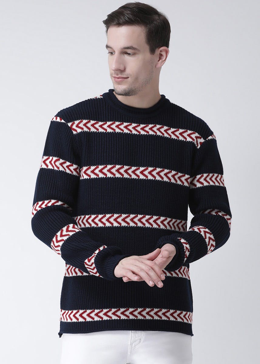 Chevron Woven Sweater