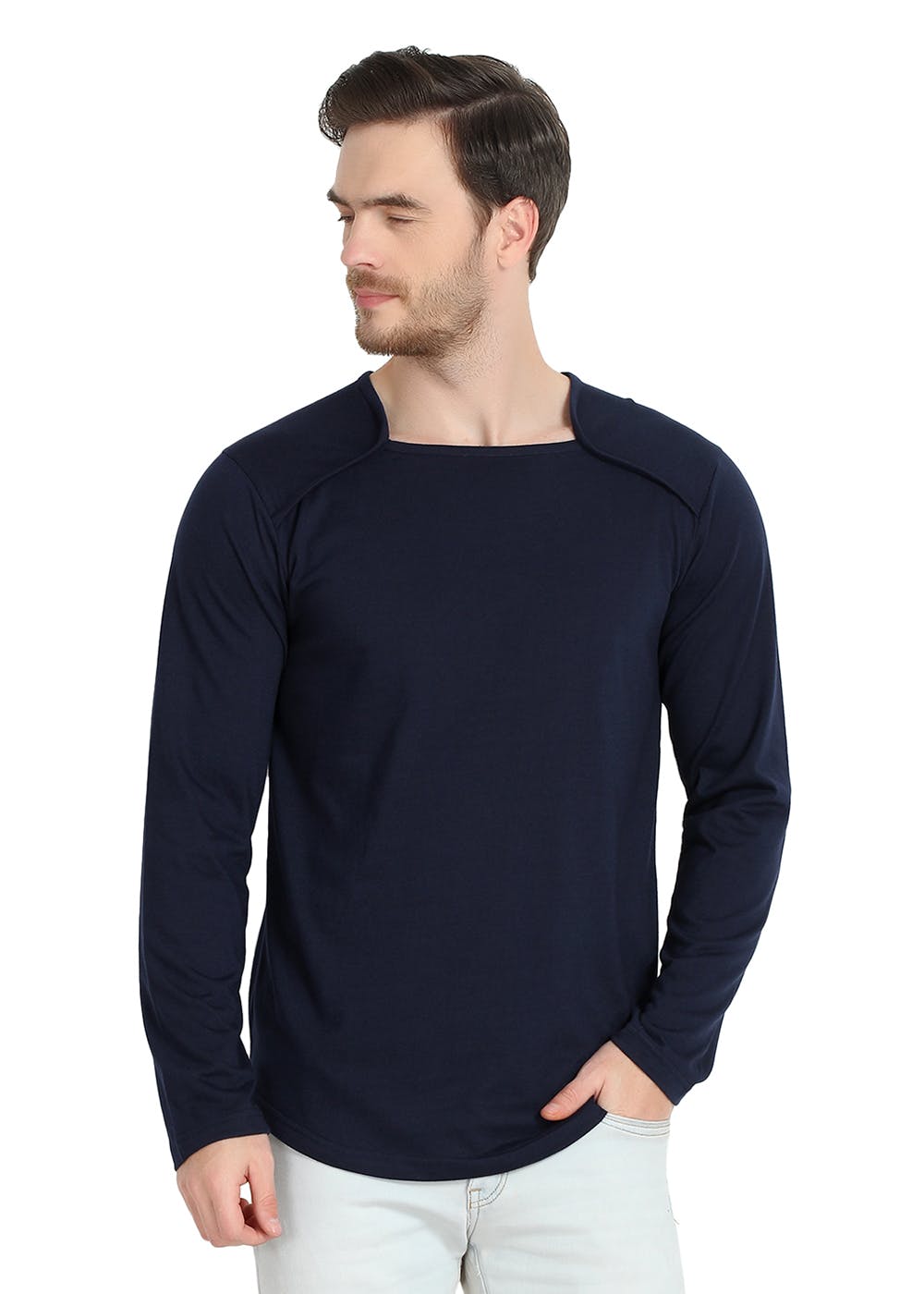 Get Square Neck Raglan Full Sleeves T-Shirt at ₹ 489 | LBB Shop