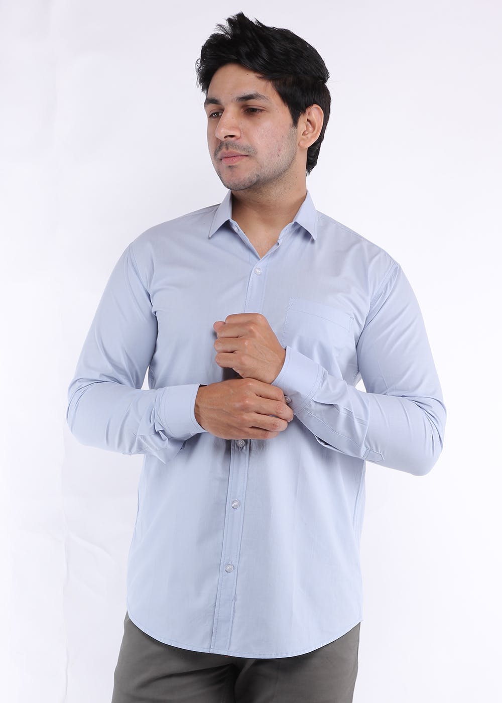 Classic Cotton Solid Full Sleeves Shirt