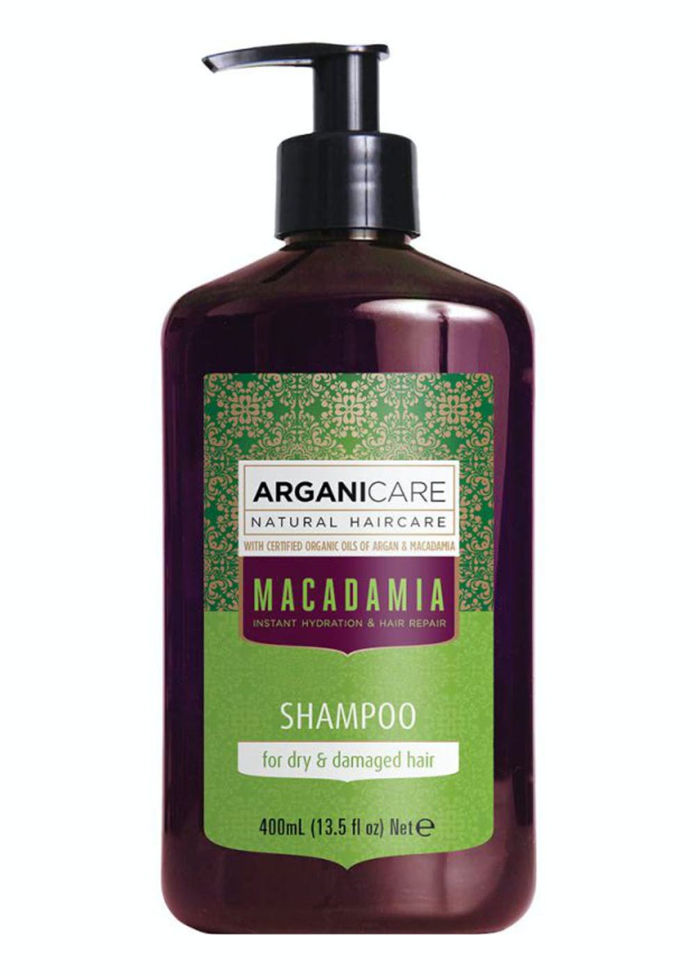 Organic Argan Oil Macadamia Shampoo (400ml)