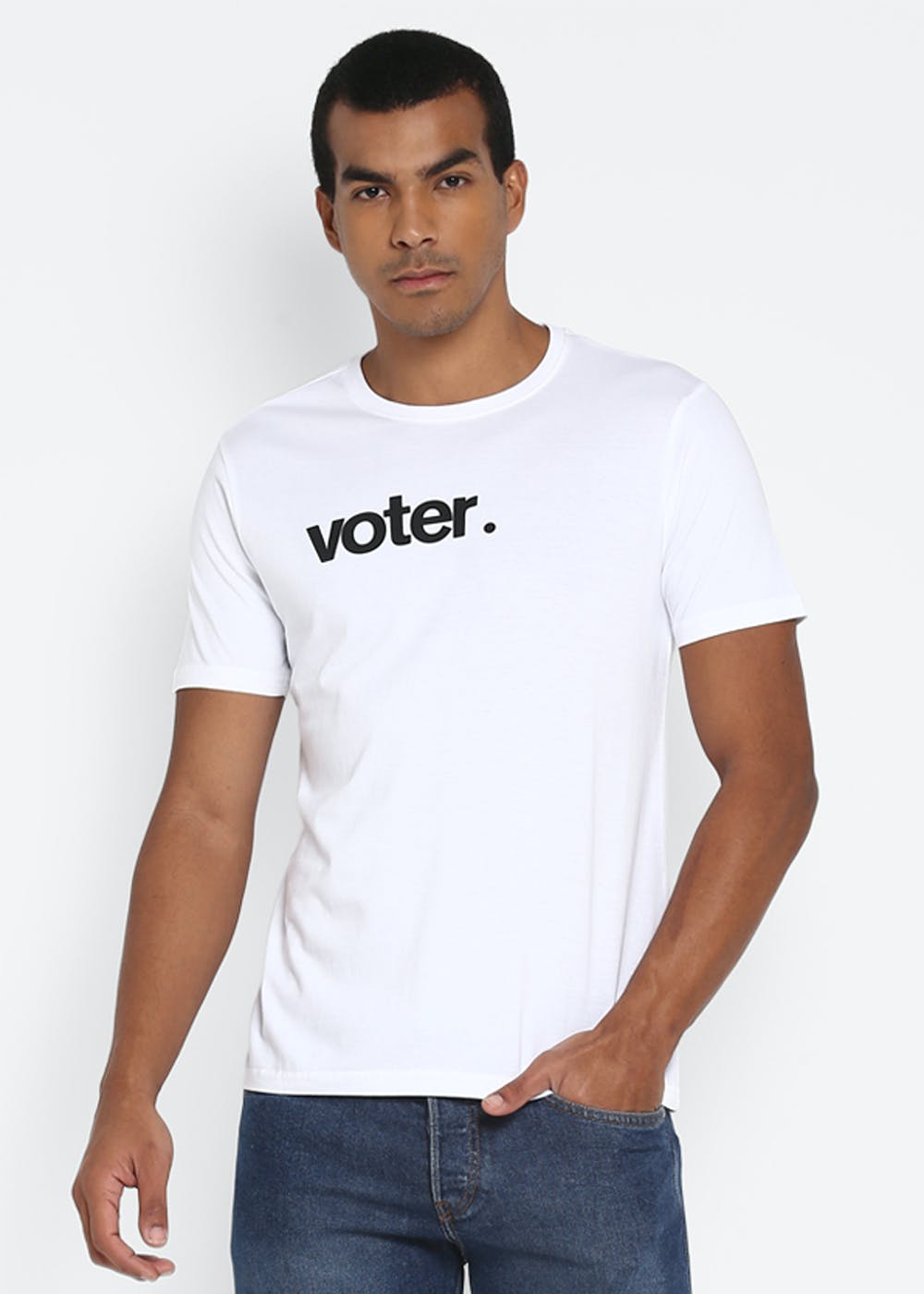 "Voter" Short Sleeve Round Neck Tshirt