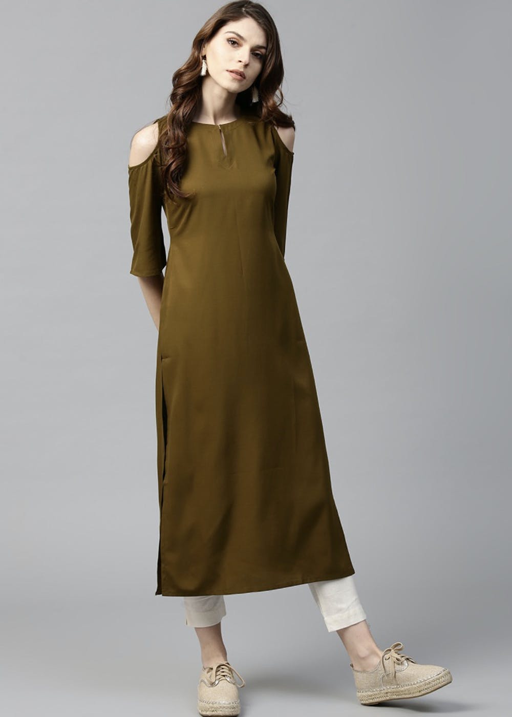 Top 50 Latest Cold Shoulder Kurti Designs for Women (2022) - Tips and Beauty