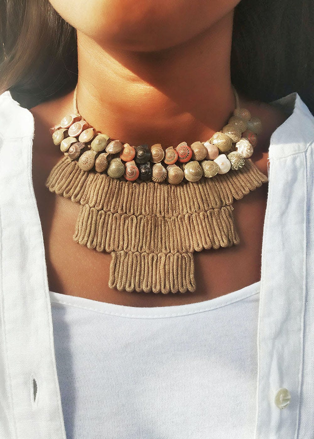 Necklace,Neck,Jewellery,Fashion accessory,Beige,Turquoise